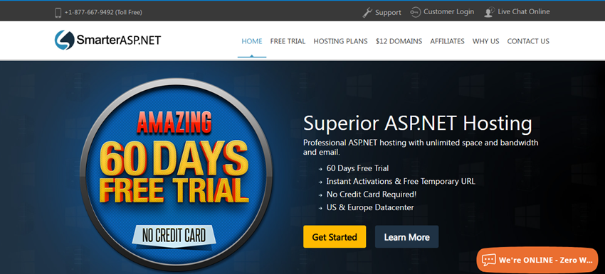 Learn hot to publish your website free for 60 days